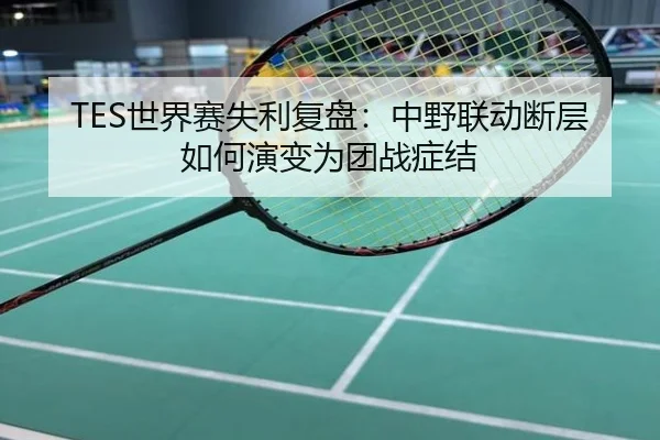 TES世界赛失利复盘：中野联动断层如何演变为团战症结